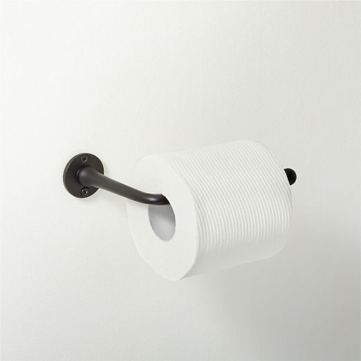 Boule Black Wall-Mounted Toilet Paper Holder