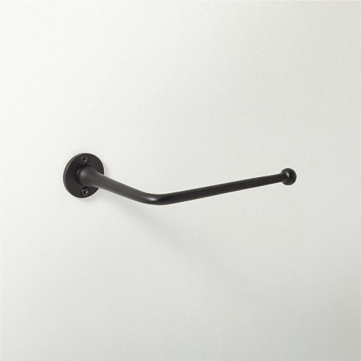 Boule Black Wall-Mounted Toilet Paper Holder