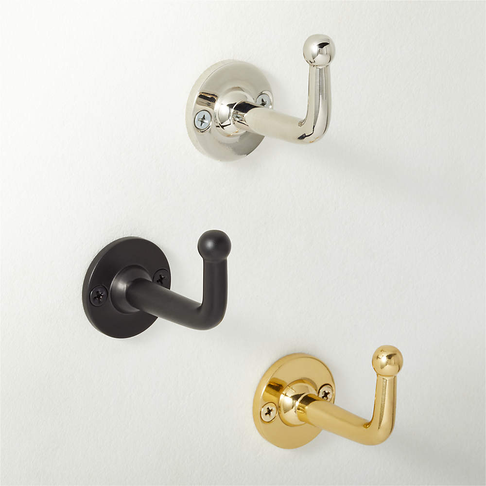 Boule-Inspired Polished Nickel Wall Mount Hook + Reviews