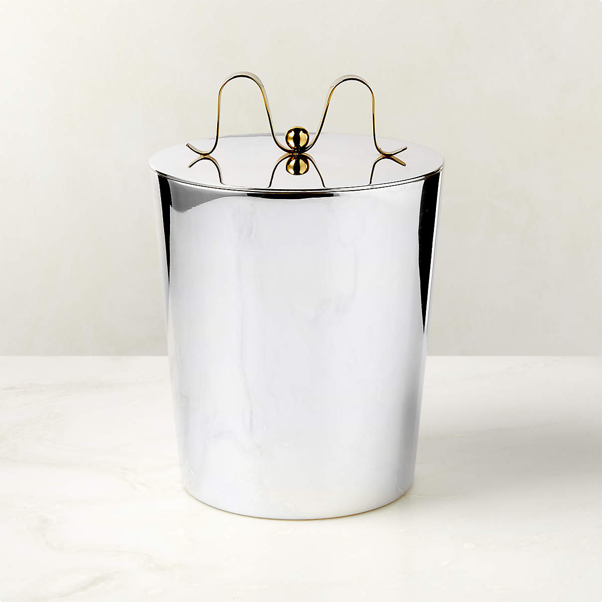 Boule Stainless Steel Ice Bucket | CB2