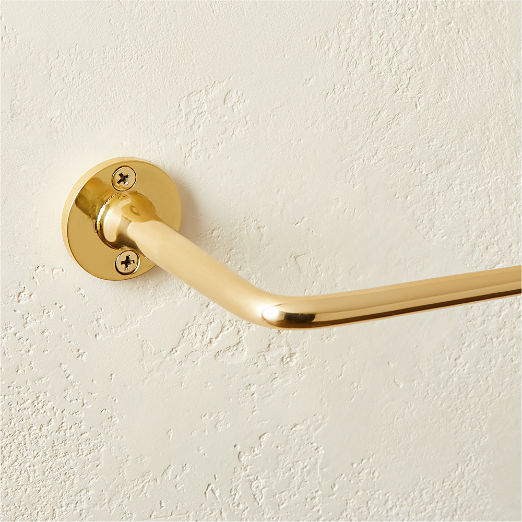 Boule Polished Brass Wall-Mounted Toilet Paper Holder