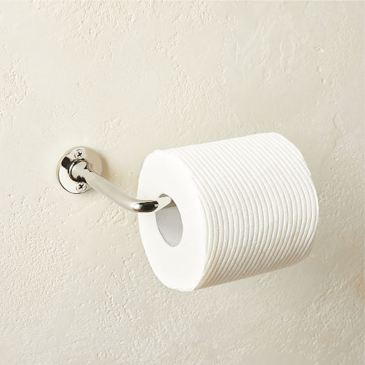 Boule Polished Nickel Wall-Mounted Toilet Paper Holder