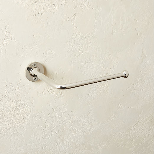 Boule Polished Nickel Wall-Mounted Toilet Paper Holder