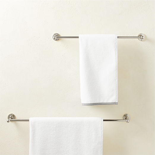 Boule-Inspired Polished Nickel Towel Bars
