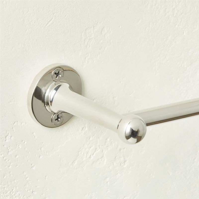 Boule-Inspired Polished Nickel Towel Bar 24" - image 3 of 5