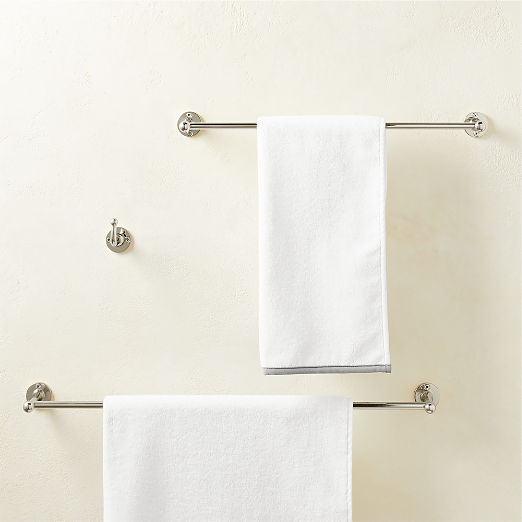 Boule-Inspired Polished Nickel Towel Bars