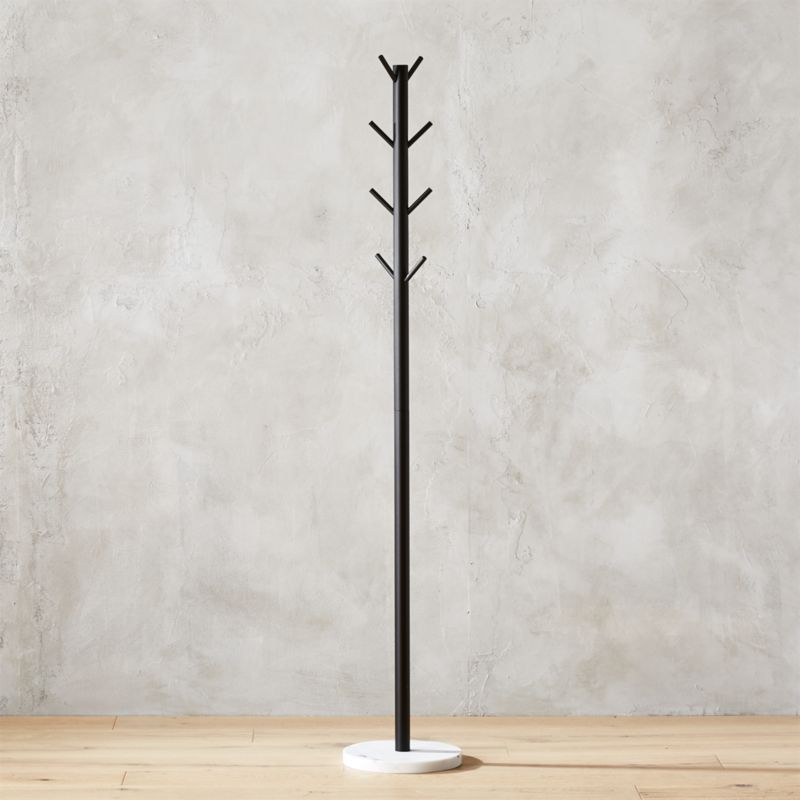 black coat stand