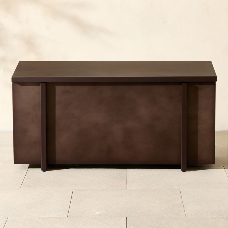 Boulton Dark Bronze Steel Indoor/Outdoor Storage Trunk - image 0 of 4