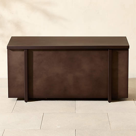 Boulton Dark Bronze Steel Indoor/Outdoor Storage Trunk