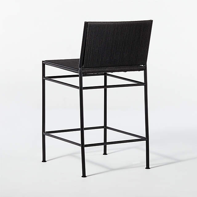 Bounce Black Woven Counter Stool Reviews CB2, 45% OFF