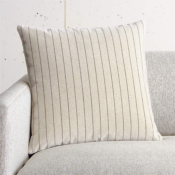 18 Boundary Ivory Pillow With Feather Down Insert Cb2