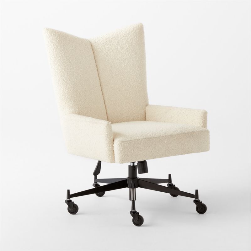 Bowtie Cream Boucle Office Chair Model 3002 by Paul McCobb - image 5 of 9