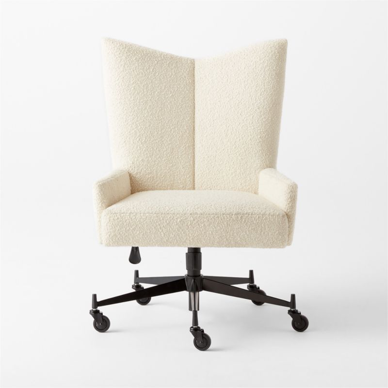 Bowtie Cream Boucle Office Chair Model 3002 by Paul McCobb - image 4 of 9