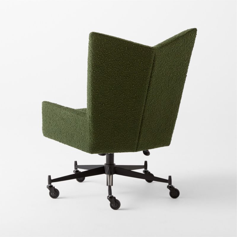 Bowtie Green Boucle Office Chair Model 3002 by Paul McCobb - image 6 of 8