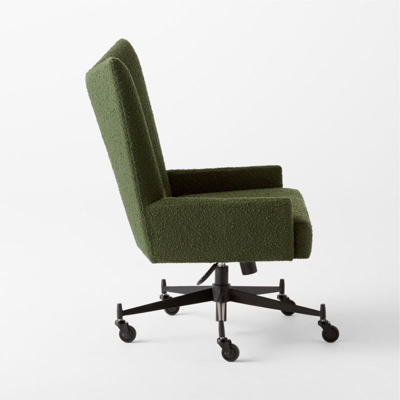 Bowtie Green Boucle Office Chair Model 3002 by Paul McCobb - image 5 of 8