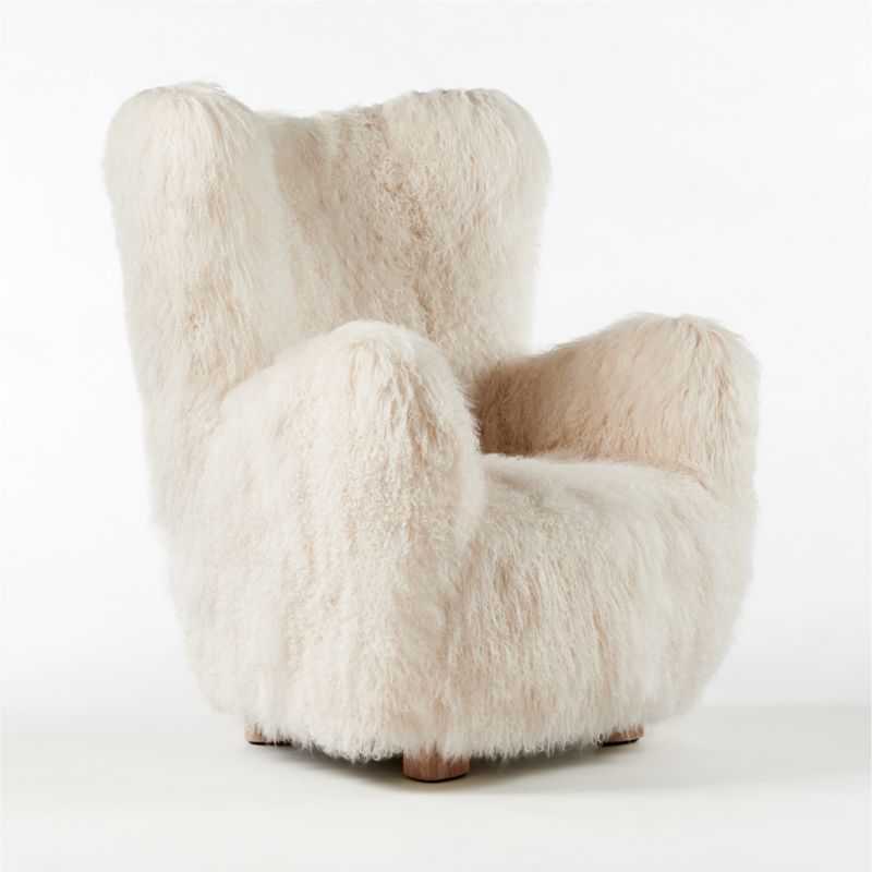 Bozzi Mongolian Sheepskin Chair by Ross Cassidy + Reviews | CB2