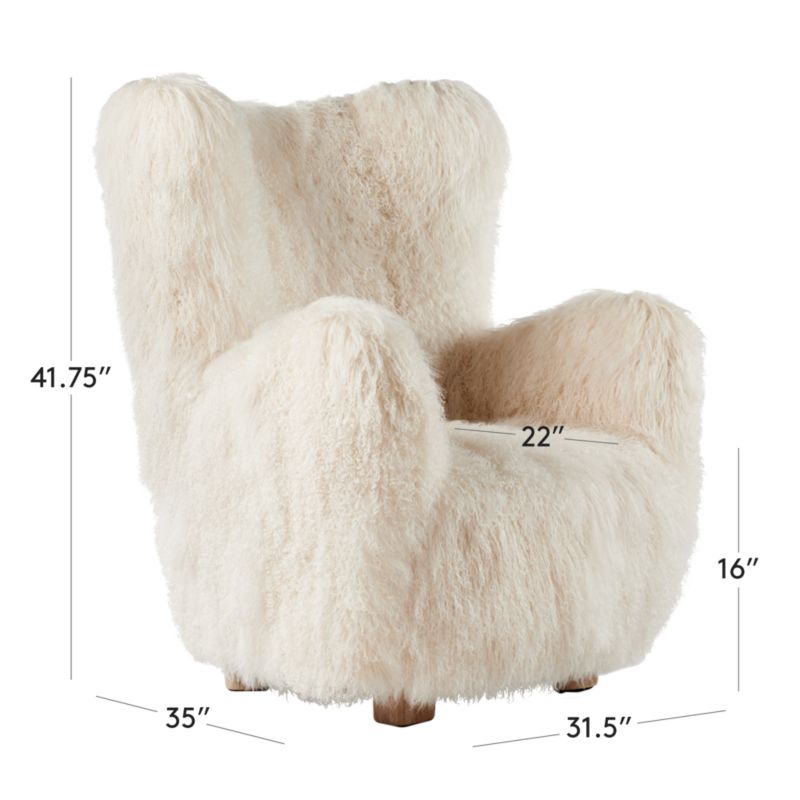 View Bozzi Mongolian Sheepskin Chair - image 3 of 17