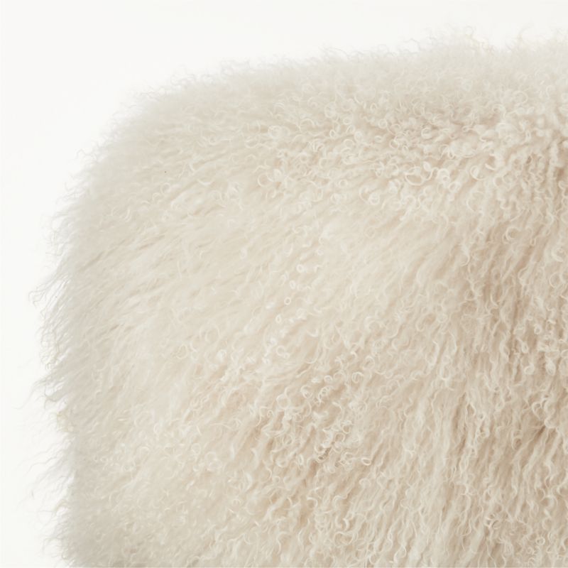 Bozzi  Mongolian Sheepskin Ottoman by Ross Cassidy - image 6 of 10