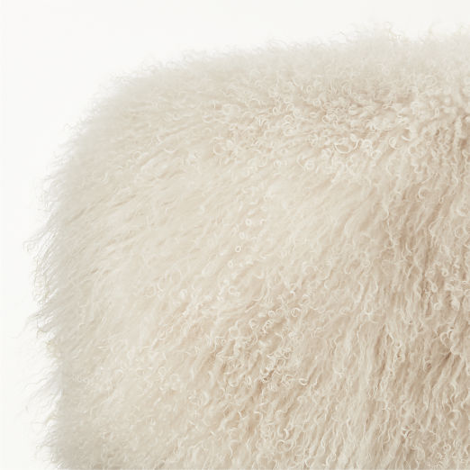 Bozzi  Mongolian Sheepskin Ottoman by Ross Cassidy