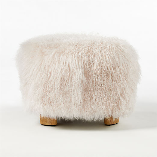 Bozzi  Mongolian Sheepskin Ottoman by Ross Cassidy