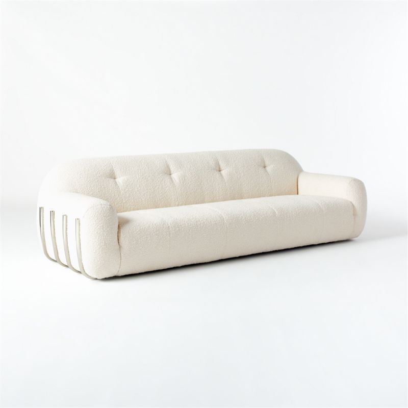 Brace Bloce Noir Tufted Sofa - image 3 of 7