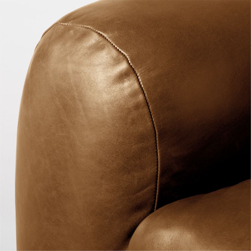 Brace Saddle Leather Chair - image 8 of 13