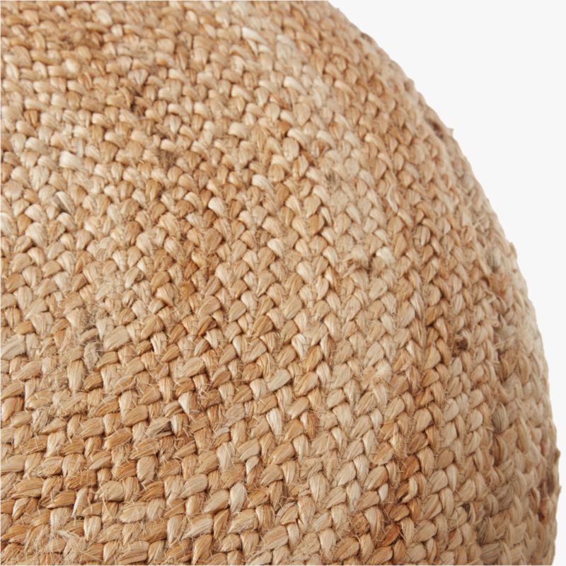 Braided Natural Jute Pouf Large 30" - image 5 of 6