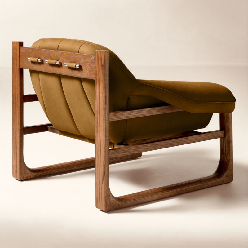 Brainstorm Brown Suede Accent Chair by Casa Dean by Swizz Beatz - image 4 of 9