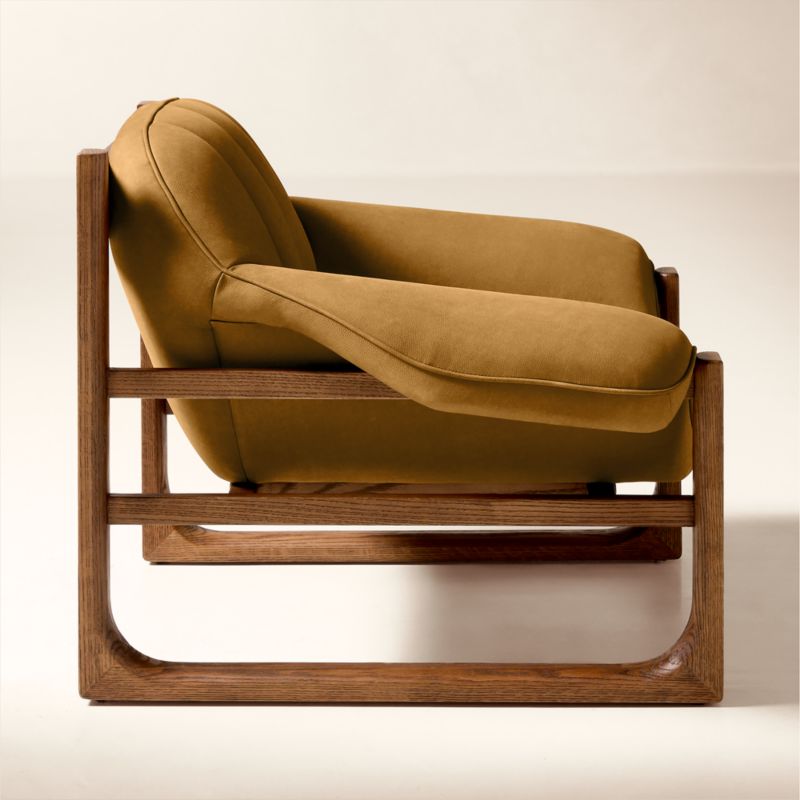 Brainstorm Brown Suede Accent Chair by Casa Dean by Swizz Beatz - image 3 of 9