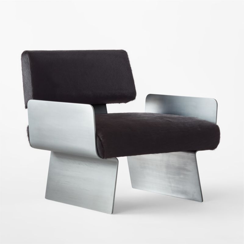 Brasilia Black Hide Chair - image 4 of 9