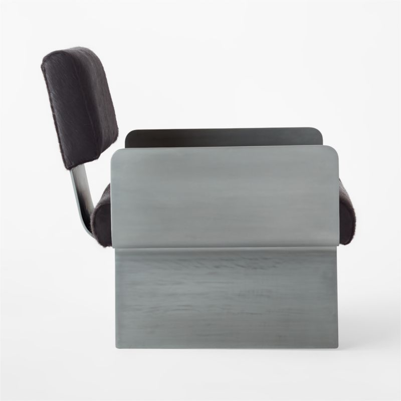 Brasilia Black Hide Chair - image 5 of 9