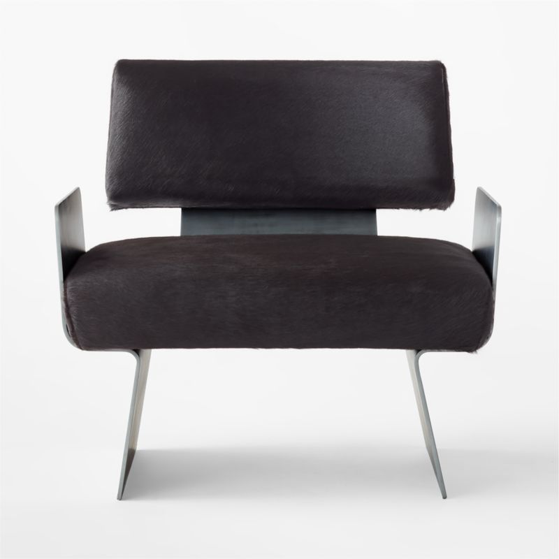 Brasilia Black Hide Chair - image 3 of 9