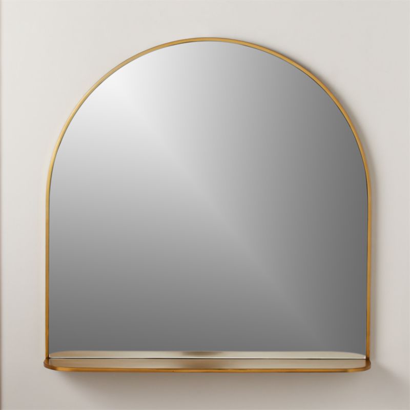 brass mirror