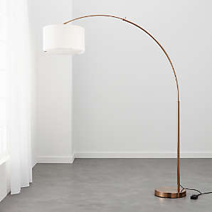 gold floor lamp arc