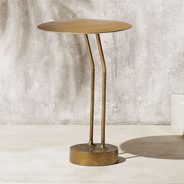 Brass Bird Side Table