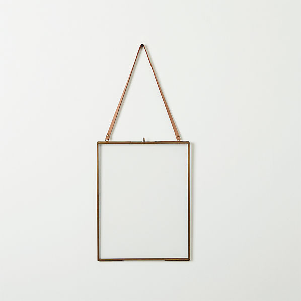 Brass Floating 8x10 Picture Frame