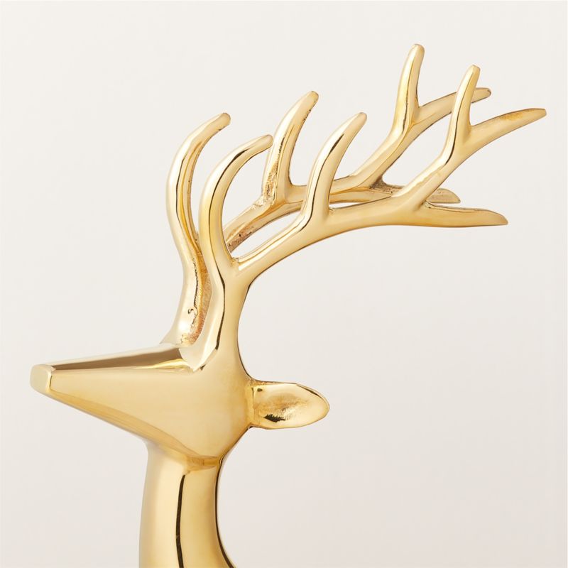 Brass Holiday Reindeer Decoration 12" - image 3 of 9