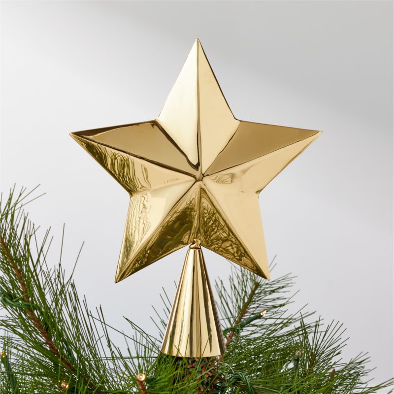 View Brass Star Christmas Tree Topper details