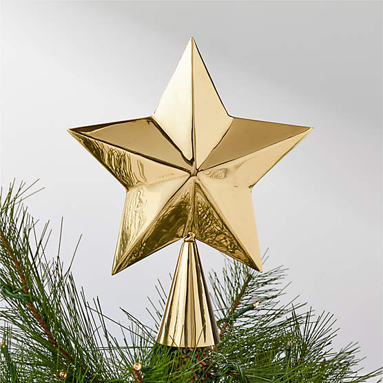 Brass Star Christmas Tree Topper