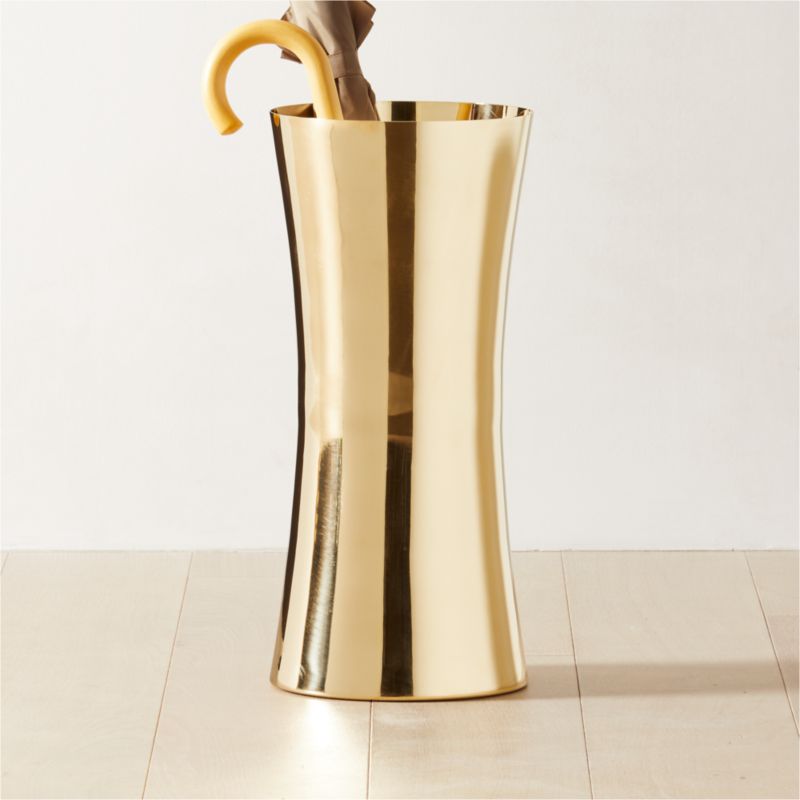 Unlacquered Brass Umbrella Holder - image 1 of 3