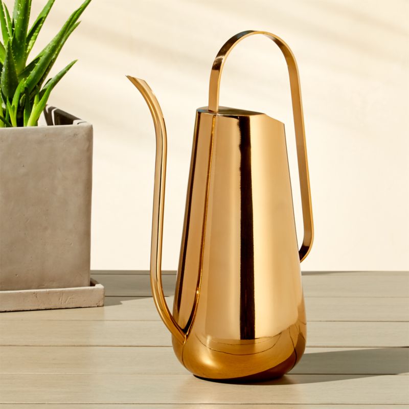View Brass-Plated Watering Can details