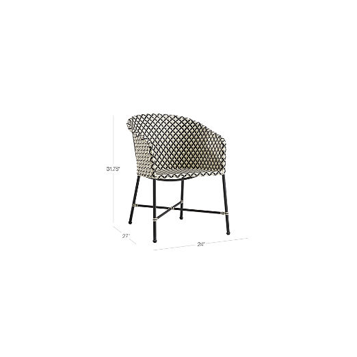 Brava Outdoor Dining-Lounge Wicker Armchair