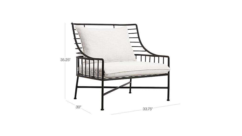 Breton Black Metal Chair Reviews Cb2 Tap To Zoom Image With Dimension For Breton Black Metal Chair