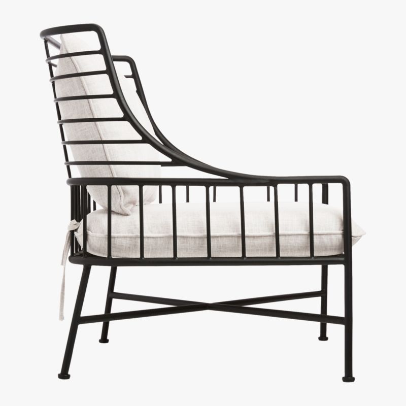 Breton Black Metal Outdoor Chair - image 8 of 14