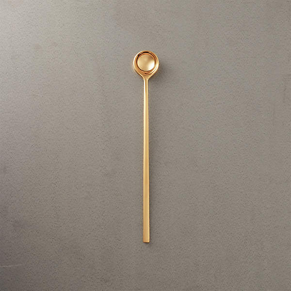 Brushed Gold Modern Cocktail Stirrer + Reviews