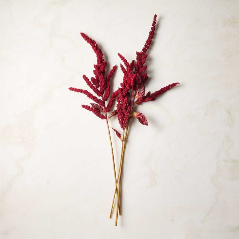 Faux Burgundy Amaranthus Stems Set of 3 - image 1 of 3