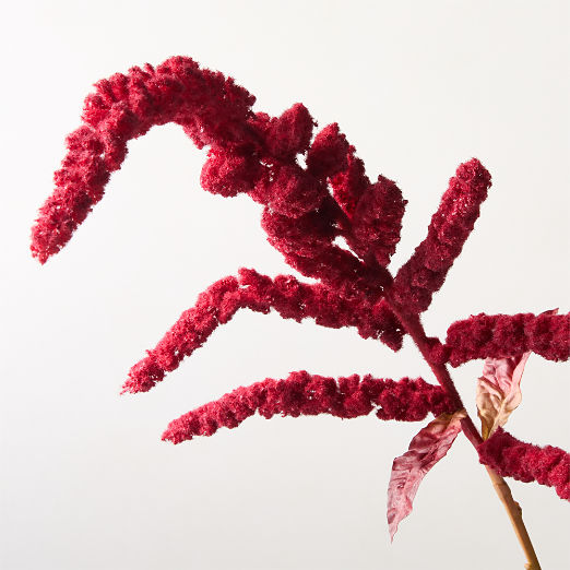 Faux Burgundy Amaranthus Stems Set of 3