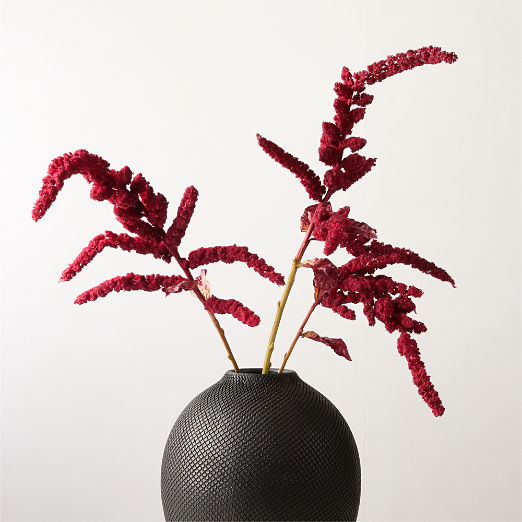 Faux Burgundy Amaranthus Stems Set of 3