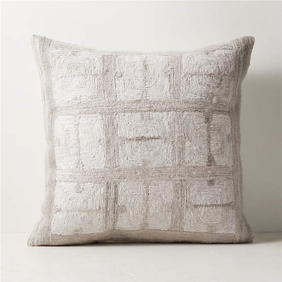 Briar Grey Throw Pillow Cover 20"x20"