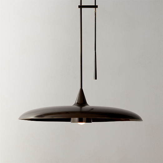 Brio Blackened Brass Pendant Light